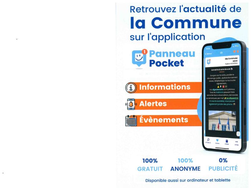 APPLICATION PANNEAU POCKET